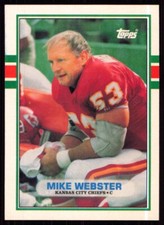 1989 Topps Traded Mike Webster Kansas City Chiefs #131T