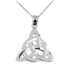 Sterling Silver Celtic Trinity Pendant Necklace