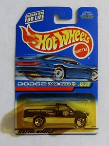 Hot Wheels 1998 Dodge Ram 1500 Black #1045 Mattel Wheels - Sealed never opened - Picture 1 of 9