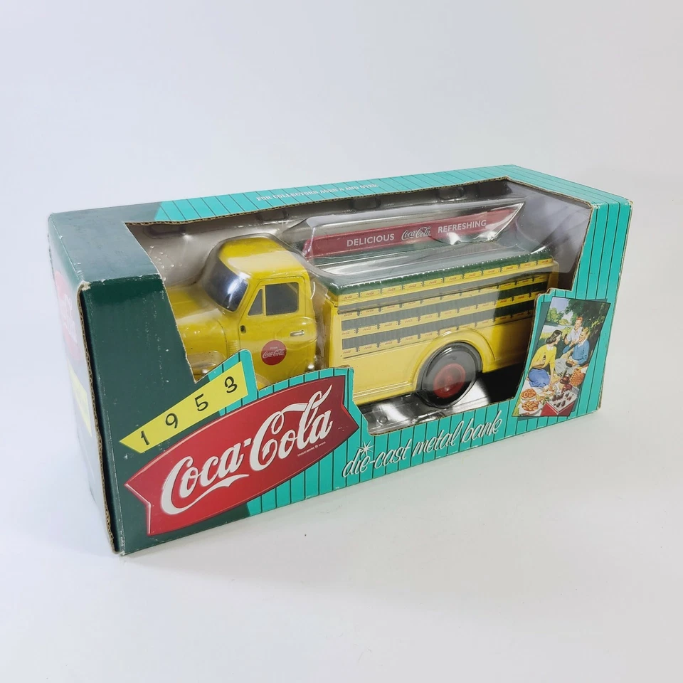 Camión Coca-Cola 1953 banco de metal fundido a presión vintage 1995 nuevo Foto 1 de 4