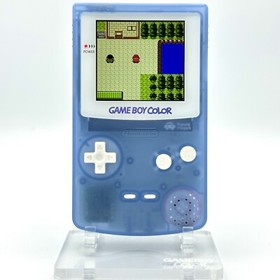 Nintendo Game Boy Color GBC IPS Q5 XL Laminated Backlight Backlit White Blue