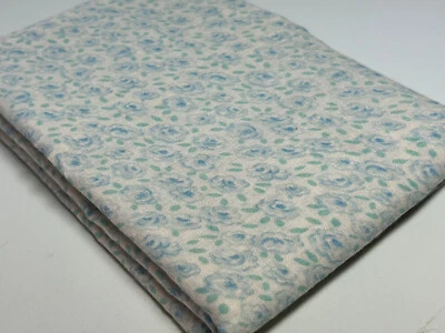 Vintage Fabric,cream with light calico flowers and leaves, 1yd, very lite fabric - Image 1 of 4