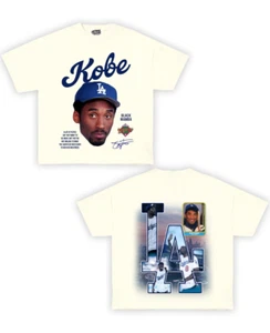 Kobe Dodgers Tribute Vintage Shirt For Fan 2 Slides Trendy Style Tee - Picture 1 of 3