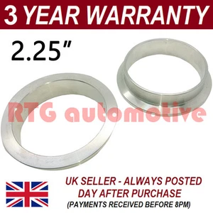 V-BAND CLAMP STAINLESS STEEL EXHAUST TURBO HOSE REPLACEMENT FLANGES 2.25" 57mm - Picture 1 of 1