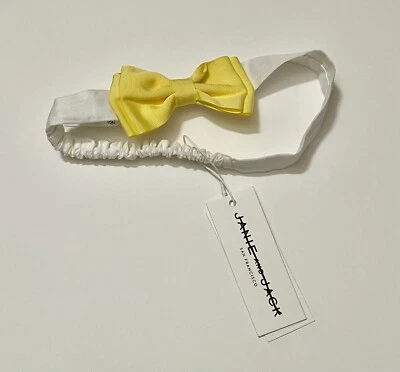 NWT Janie and Jack Stretch Yellow Bow Headband - Image 1 of 2