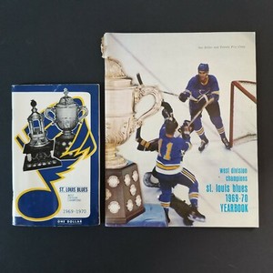 Vintage 1969 70 St Louis Blues Official Guide and Yearbook Stanley Cup Season