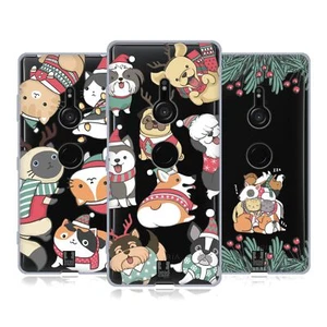 HEAD CASE DESIGNS CHRISTMAS PETS SOFT GEL CASE FOR SONY PHONES 1 - Picture 1 of 10