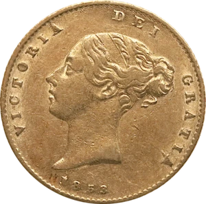 1853 Half Sovereign Victoria - Picture 1 of 2