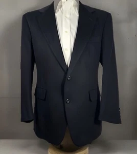 Vintage Loro Piana Nordstrom Sport Mantel Gr. 44 100% Wolle Kaschmir dunkelblau - Bild 1 von 7