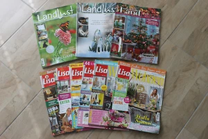 9 Stück Zeitschriften Wohnen: Landhaus, Landlust, Lisa Wohnen, 2016 bis 2023 Top - Bild 1 von 1