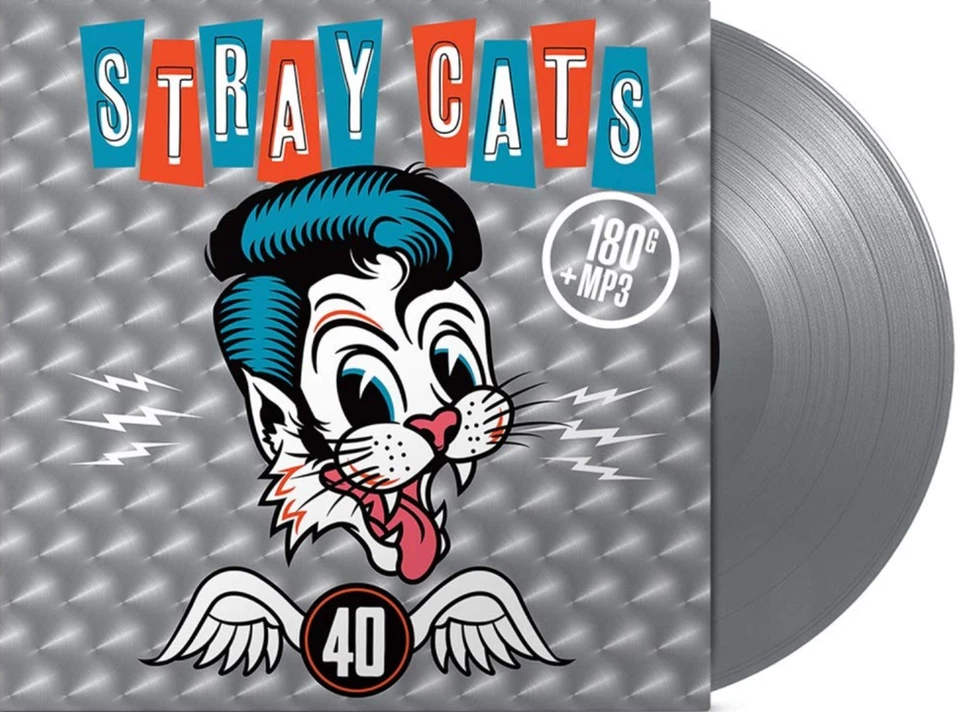 Stray Cats - 40 Limited Edition Silver Vinyl LP 180GR + MP3 Gatefold NEU OVP - Bild 1 von 1