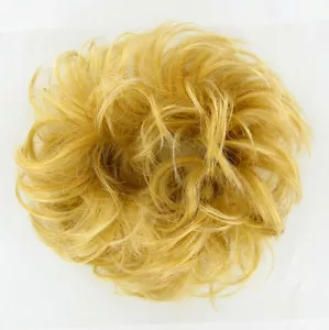 hair bun scrunchie for ponytail light golden blond 17:lg26 peruk - Picture 1 of 2