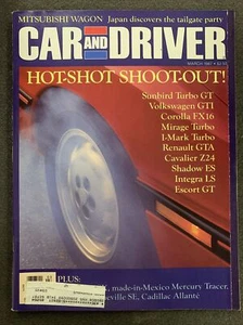 Car and Driver Magazine March 1987 Sunbird Turbo GT Escort GT - Imagen 1 de 6