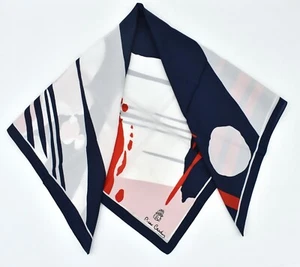 P Cardin Paris Politics Ps Socialist Scarf Square French Vintage Scarf - Picture 1 of 8