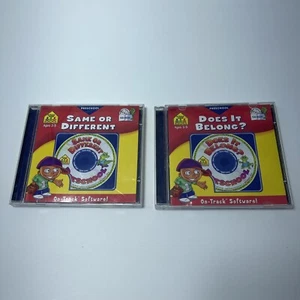 LOT OF 2 Educational CD-ROM “Same Or Different” “Does It Belong” Preschool Games - Picture 1 of 8
