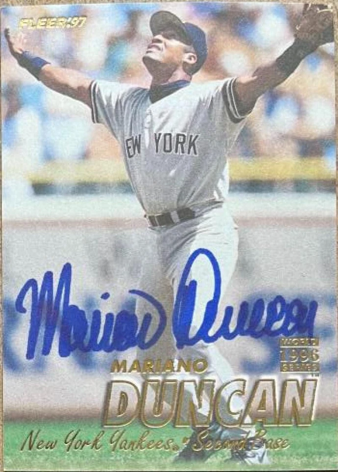 Fleer #163 1997 autografiado por Mariano Duncan Foto 1 de 1