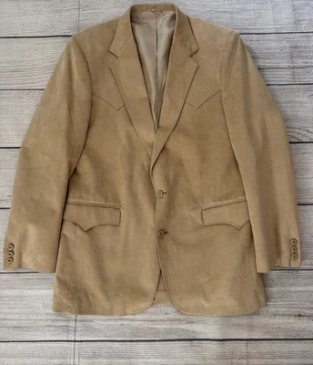 Chaqueta Blazer CIRCLE S Para Hombres Talla 42L Tostada Ultra Gamuza Botón Frontal DE PRIMERA Foto 1 de 4