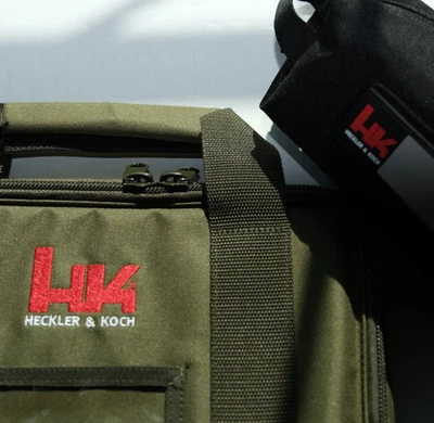 HECKLER & KOCH HK PISTOL RANGE BAG OD GREEN & AMMO BAG  HK45 USP VP9 A1 CC9 VP40 - Image 1 of 4