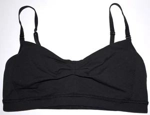 Lululemon Sports Bra Adjustable Spaghetti Strap 8 Black Crop Top FreeS&H - Picture 1 of 3
