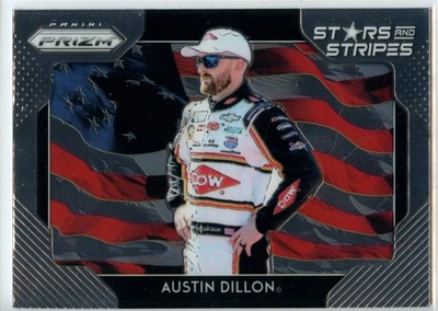 2019 Panini Prizm Racing NASCAR Stars and Stripes Insert #SS-5 Austin Dillon - Image 1 of 2