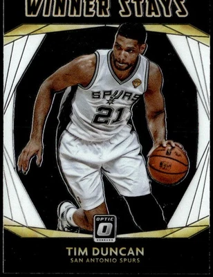 2020-21 Donruss Optic #15 Tim Duncan Winner Stays E1 - Image 1 of 2