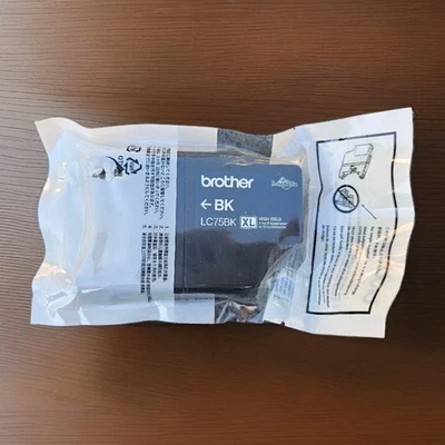 Brother Genuine High Yield Black Ink Cartridge LC75BK XL up to 600 pgs (SEALED) - Image 1 of 2