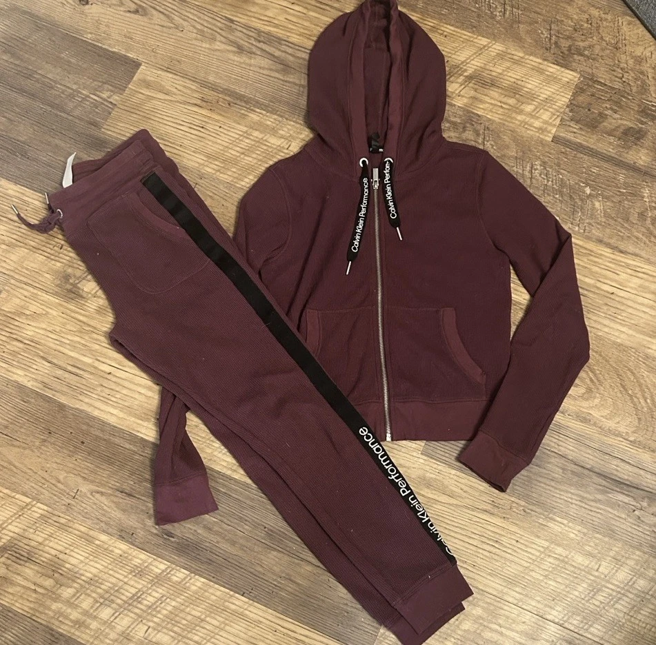 Juego de jogger tejido gofre Calvin Klein Performance S/M Foto 1 de 4