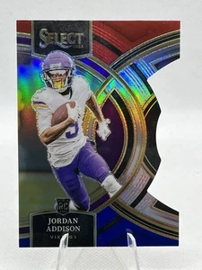 2023 Panini Select - [Base] - Red & Blue Prizm Die-Cut #194 - Jordan Addison RC - Bild 1 von 2
