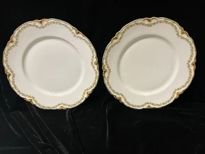 (2) Haviland & Co Clover Leaf 9 1/2" Dinner Plates - Picture 1 of 3