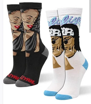Ripple Junction Aaliyah Adult Crew Socks (2 Pack) New - Image 1 of 4