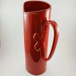 Vietri Lastra Red Tavern Pitcher Made in Italy - Picture 1 of 11