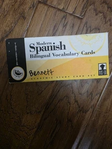 Modern Spanish: Bilingual Vocabulary Cards - Picture 1 of 6