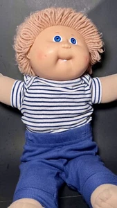 Vintage Blonde Cabbage Patch Doll W Looped Hair, Dimples, Front Tooth OAA 1983 - Picture 1 of 8