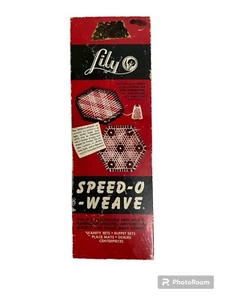 Vintage NOS Lily Speed-O-Weave ART 717 w/Retro Pattern Instruction Booklet 34pgs - Picture 1 of 4