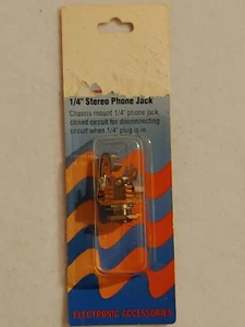 NEW - VENCO - Stereo Phone Jack, 1/4" - Chassis Closed Circuit - SEALED PACKAGE - Picture 1 of 7
