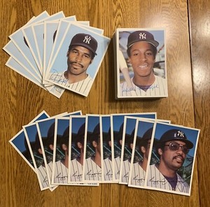 1981 Topps Giant Photo Cards Yankees LOT (118) JACKSON GUIDRY RANDOLPH WINFIELD