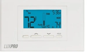 LuxPro P621U Thermostat for Heat & AC and Heat Pumps 2 Stages Heat 1 Stage Cool - Picture 1 of 6