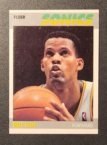 1987 Fleer Basketball - DALE ELLIS #33 Rookie Card - Seattle Supersonics 