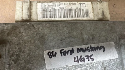 E6ZF-12A650-DA ecm ecu computer 1986 Ford Mustang - Image 1 of 4