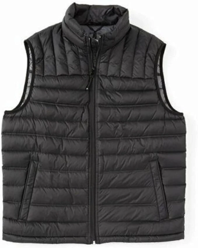 Solaris Men Puffer Vest Jacket Full Zip Natural Down 3XB Packable Carry Bag