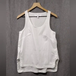 Derek Lam IOC X Athleta High Low Hem Tank Top Women's XS White Sporty Athletic - Picture 1 of 7