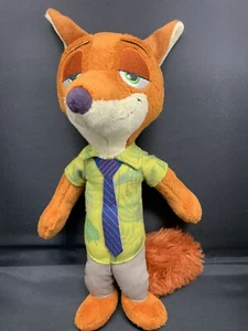 Disney Zootopia Nick Wilde Fox Peluche Animal de Peluche 11" - sin etiqueta de colmillo - Imagen 1 de 8