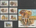 Tanzania 1993 Set of 7 & Souvenir Sheet #1185-92 National Parks - MNH