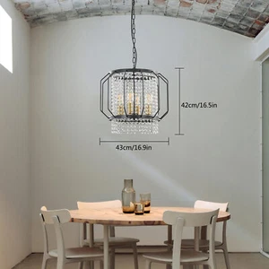 Farmhouse Chandelier Ceiling Lamp Fixture Pendant Lamp Kitchen Island Light E26 - Picture 1 of 12
