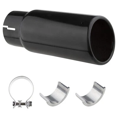 Punta de escape cromada estilo corto negra PT932-35180-02 para Toyota Tacoma 2005-2023 Foto 1 de 4