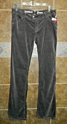 NEW Twisted Heart Brown Corduroy Bootcut Pants HB2494-B2 Size 29 & 30 $189 Y2K - Image 1 of 4