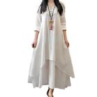 Loose Long Dress For Women Oversized Female Spring Fashion Dress Vintage Robe