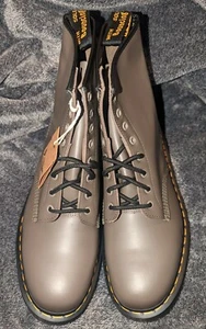 Dr. Martens 1460 BEX Khaki Grey Platform Boots Unisex 13M  - Picture 1 of 10