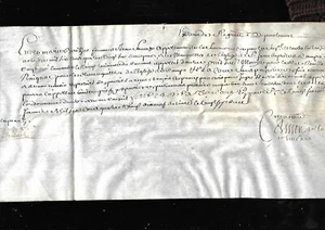 Act 26 January 1699 Marguliers Of L' 'Eglise De St Jean Baptiste Marie Baillac - Picture 1 of 6