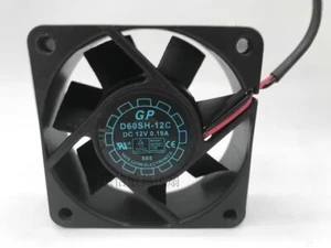 1 pcs GP YATE LOON  Fan  D60SH-12C DC12V 0.18A 6020 6cm 2 WIRE cooling fan - Picture 1 of 3